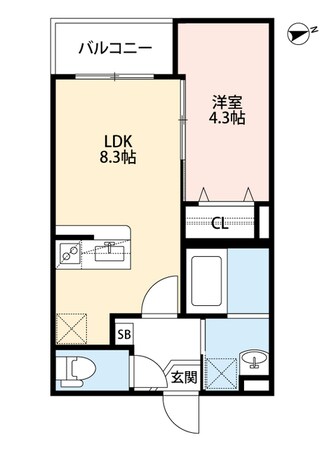 大和田駅 徒歩10分 1階の物件間取画像